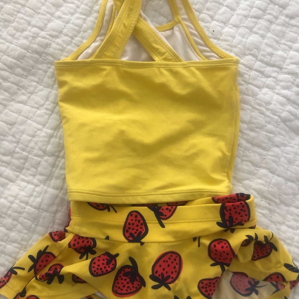Hanna Andersson yellow two piece bathing suit